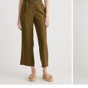 Quince Olive Wide Leg linen Women's Pants